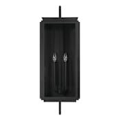 Craftmade Irving 4 Light 38" Tall Outdoor Wall Sconce Textured Black