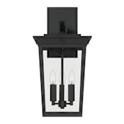 Craftmade Duncan 3 Light 22" Tall Outdoor Wall Sconce Textured Black