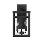 Craftmade ONeal 2 Light 15" Tall Outdoor Wall Sconce Textured Black