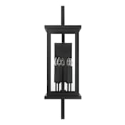 Craftmade Jordan 5 Light 38" Tall Outdoor Wall Sconce Textured Black