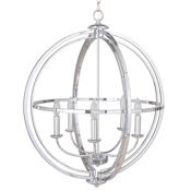 Craftmade Berkeley 5 Light 26" Wide Taper Candle Style Chandelier Chrome