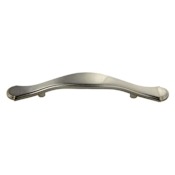 Crown Cabinet Hardware Deco 3 Inch Center to Center Arch Cabinet Pull Satin Nickel