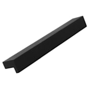 Crown Cabinet Hardware Deco 3-3/4 Inch Center to Center Finger Cabinet Pull Black