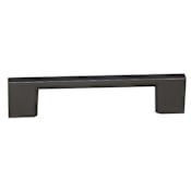 Crown Cabinet Hardware Miami 3-3/4 Inch Center to Center Square Cabinet Handle / Drawer Pull Dark Pewter