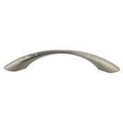 Crown Cabinet Hardware Deco 3-3/4 Inch Center to Center Arch Cabinet Pull Satin Nickel