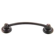 Crown Cabinet Hardware Deco 3-3/4 Inch Center to Center Handle Cabinet Pull Oil Rubbed Bronze