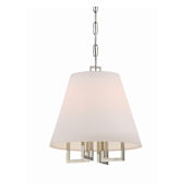 Crystorama Lighting Group Westwood 4 Light 14" Wide Pendant Polished Nickel