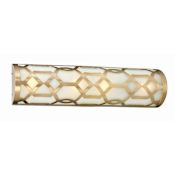 Crystorama Lighting Group Jennings 24" Wide LED Bath Bar with Frosted Glass Shade Aged Brass