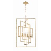 Crystorama Lighting Group Capri 7 Light 24" Wide Wrought Iron Chandelier Antique Gold