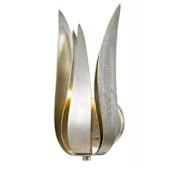 Crystorama Lighting Group Broche 14" Tall Wall Sconce with Metal Shade Antique Silver