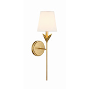Crystorama Lighting Group Broche 21" Tall Wall Sconce Antique Gold
