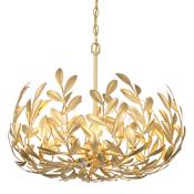 Crystorama Lighting Group Broche 5 Light 23" Wide Taper Candle Style Chandelier Antique Gold