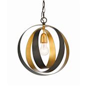 Crystorama Lighting Group Luna 12" Wide Pendant English Bronze / Antique Gold