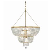 Crystorama Lighting Group Rylee 12 Light 32" Wide Crystal Chandelier Antique Gold