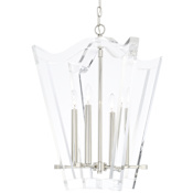Crystorama Lighting Group Drake 4 Light 21" Wide Chandelier Polished Nickel