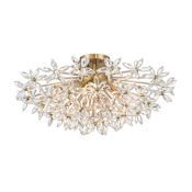 Crystorama Lighting Group Adley 4 Light 26" Wide Semi-Flush Ceiling Fixture Aged Brass