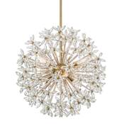 Crystorama Lighting Group Adley 6 Light 24" Wide Globe Chandelier Aged Brass