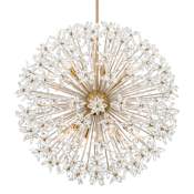 Crystorama Lighting Group Adley 12 Light 34" Wide Globe Chandelier Aged Brass