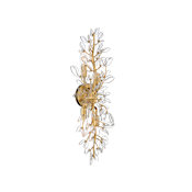 Crystorama Lighting Group Bridget 4 Light 24" Tall Wall Sconce with Clear Shade Soft Gold