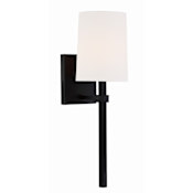Crystorama Lighting Group Bromley 19" Tall Wall Sconce Black Forged