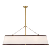 Crystorama Lighting Group Callahan 6 Light 48" Wide Linear Chandelier Luxe Gold