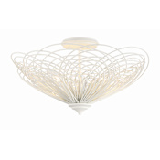 Crystorama Lighting Group Doral 3 Light 19" Wide Semi-Flush Bowl Ceiling Fixture Matte White