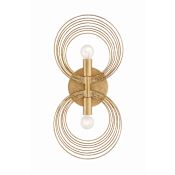 Crystorama Lighting Group Doral 2 Light 16" Tall Wall Sconce Renaissance Gold