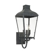 Crystorama Lighting Group Dumont 3 Light 24" Tall Wall Sconce Graphite