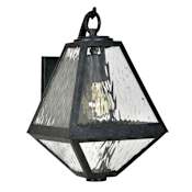 Crystorama Lighting Group Glacier 13" Tall Wall Sconce Black Charcoal