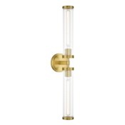 Crystorama Lighting Group Jarvis 2 Light 5" Tall LED Wall Sconce Aged Brass