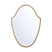 Crystorama Lighting Group Lindee 28"W x 40"H Specialty Beveled Steel Framed Accent Mirror Antique Gold