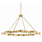 Crystorama Lighting Group Orson 8 Light 39" Wide Abstract Chandelier Modern Gold