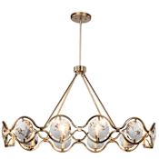 Crystorama Lighting Group Quincy 10 Light 40" Wide Crystal Chandelier with Clear Faceted Crystal Shades Distressed Twilight