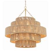 Crystorama Lighting Group Shyla 20 Light 32" Wide Drum Chandelier Soft Gold