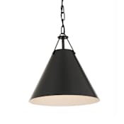 Crystorama Lighting Group Xavier 12" Wide Pendant Matte Black