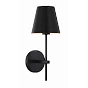 Crystorama Lighting Group Xavier 15" Tall Wall Sconce Matte Black