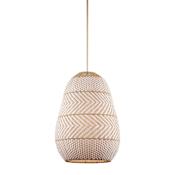 Crystorama Lighting Group Zanzibar 3 Light 16" Wide Pendant Soft Gold