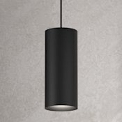 CSL Lighting LED Cylinder 5" Wide 3000K LED Mini Pendant with Black Cord Matte Black
