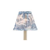 Currey and Company Aviary 6" W x 5" L Lighting Shade Dusty Blue / Ivory