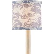 Currey and Company Aviary 5" L Lighting Shade Dusty Blue / Ivory