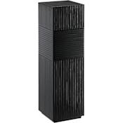 Currey and Company Odense 40" x 12" Wood Floor Pedestal with Adjustable Glides Black