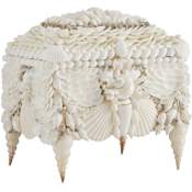 Currey and Company Boardwalk 10" Wide Vase Natural