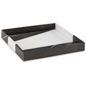 Currey and Company 10.5" Wide Tray Black / White