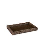 Currey and Company 2-1/4" x 20-1/2" Composite, Horn Tray Brown