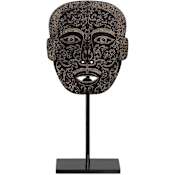 Currey and Company Han Dynasty Jade Medicine Mask Statue Bronze / Black