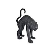 Currey and Company 34" Tall Bronze Animals Sculpture Black Bronze