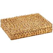 Currey and Company 10" Wide Wood Decorative Box Gold Leaf