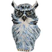 Currey and Company 16" Tall Porcelain Animal Statue Blue / White / Black