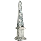 Currey and Company Sorority 22" Tall Stone Buildings and Landmarks Statue Green / Off-White