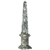 Currey and Company Sorority 29" Tall Stone Buildings and Landmarks Statue Green / Off-White
